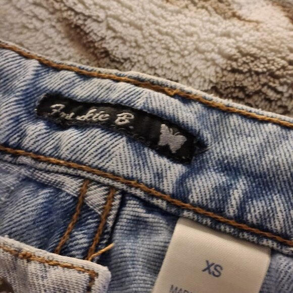 Frankie B Vintage Patchwork Boot Cut Jeans Size XS - Picture 6 of 11